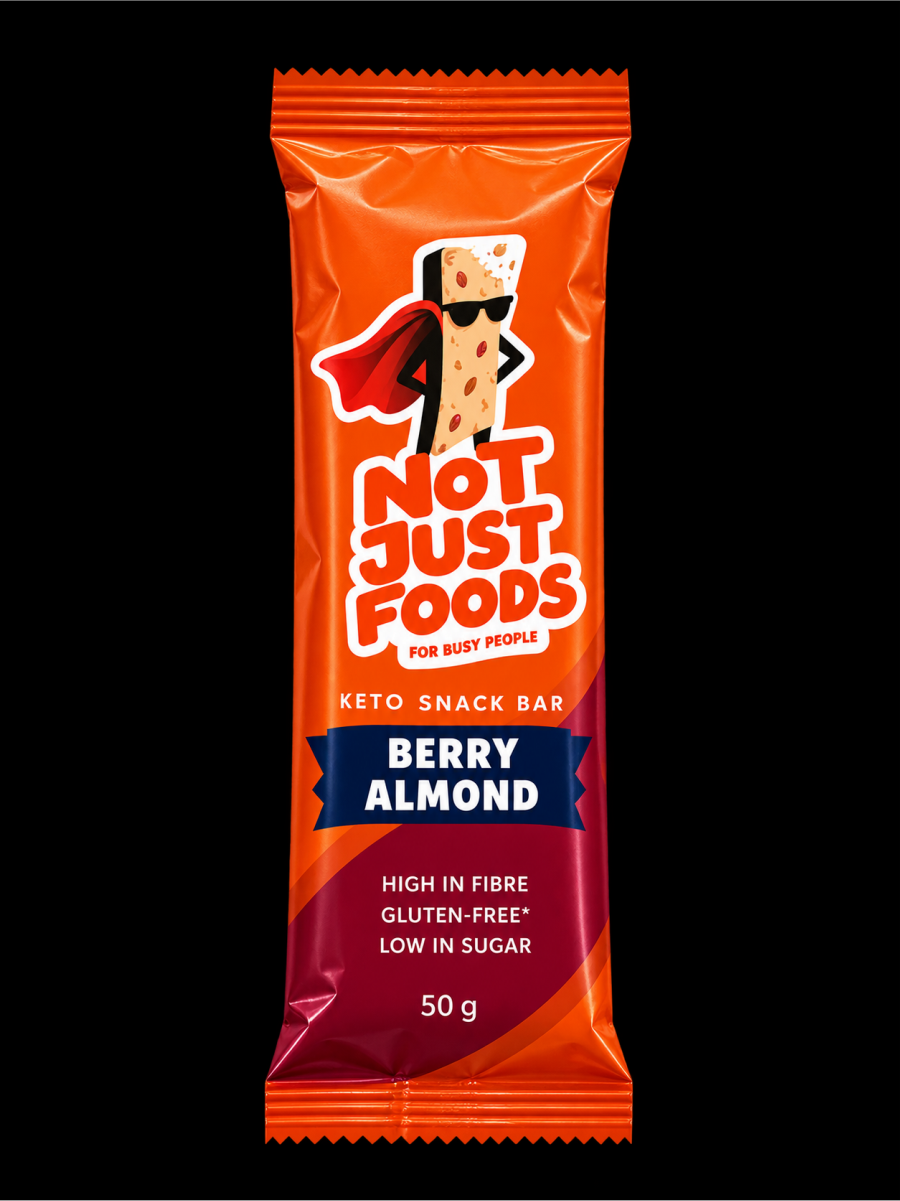 بسته اسنک بری بادام Not Just Foods با کاراکتر ابرقهرمان